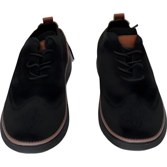 Akademiks Men’s Black Knit Wingtip Oxford Shoes Size 8M US 41 EU - Picture 5 of 6